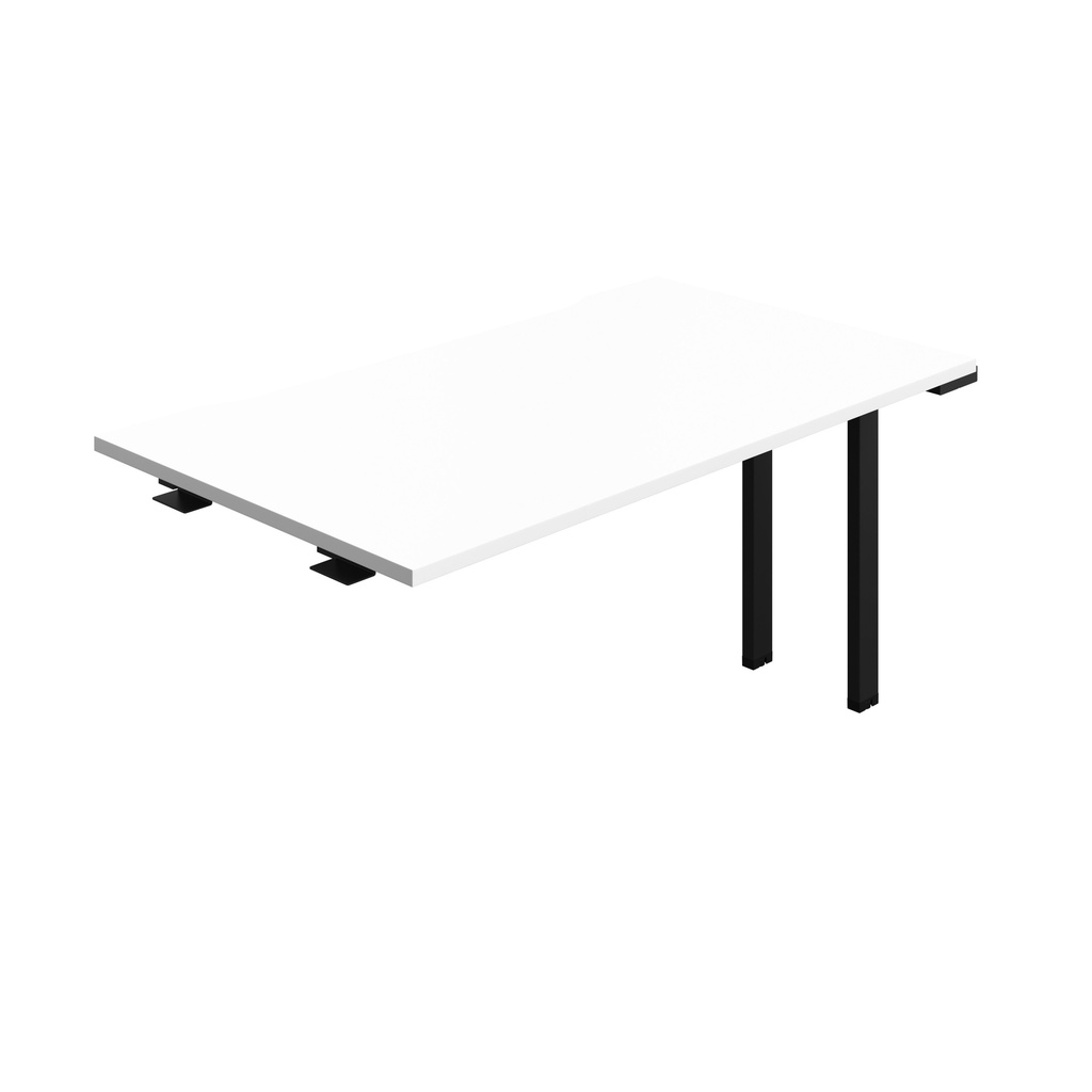 Synergy Bench Extension With Cut Out: 1 Person (Fsc) | 1400 X 800 | White/Black