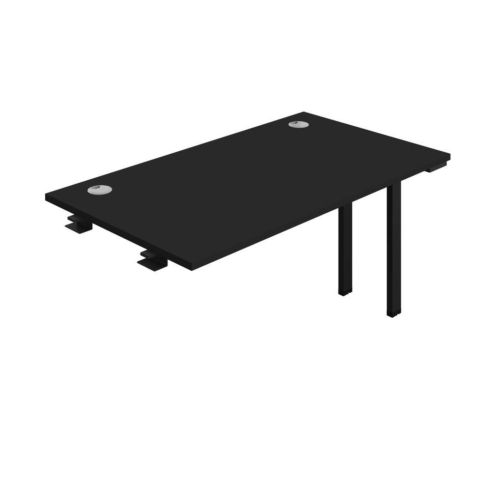 Synergy Bench Extension With Cable Ports: 1 Person (Fsc) | 1400 X 800 | Black/Black