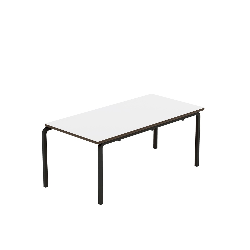 Titan Crush Bent Frame Table | 1100X550X460 | White/Black
