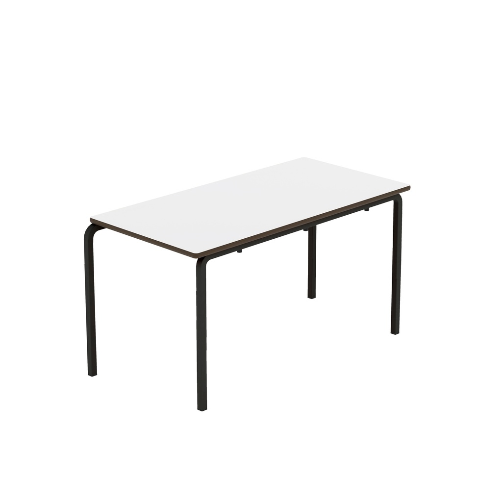 Titan Crush Bent Frame Table | 1100X550X590 | White/Black