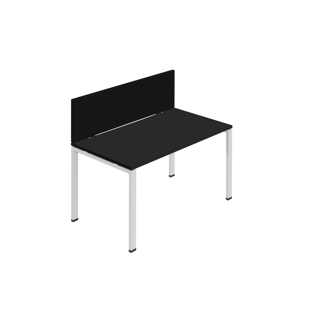 Synergy 1SP Bench Desk|1600X800mm|GoalPost|Black/White|Black Screen