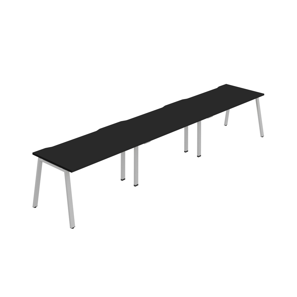 Synergy 3SP Bench Desk|1200X800mm|A-Frame|Black/Silver