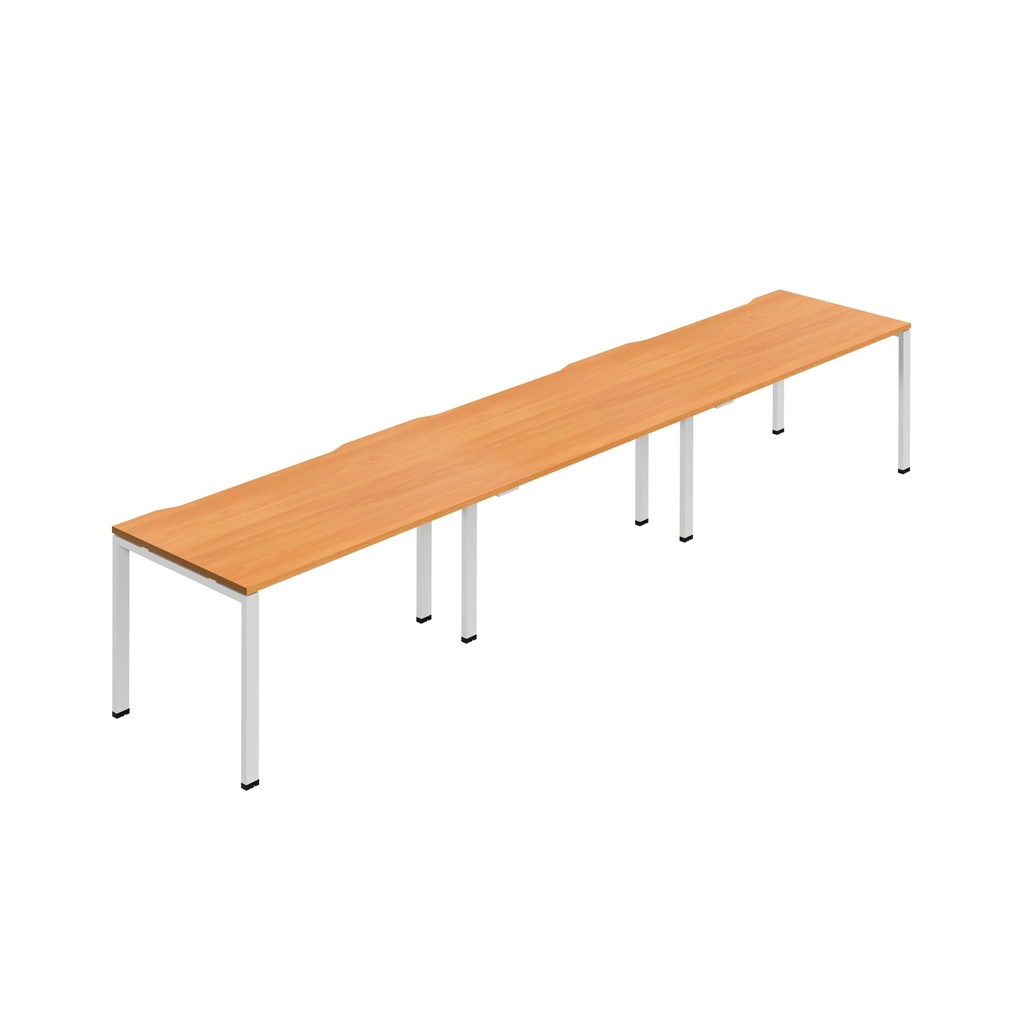 Synergy 3SP Bench Desk|1200X800mm|GoalPost|Beech/White