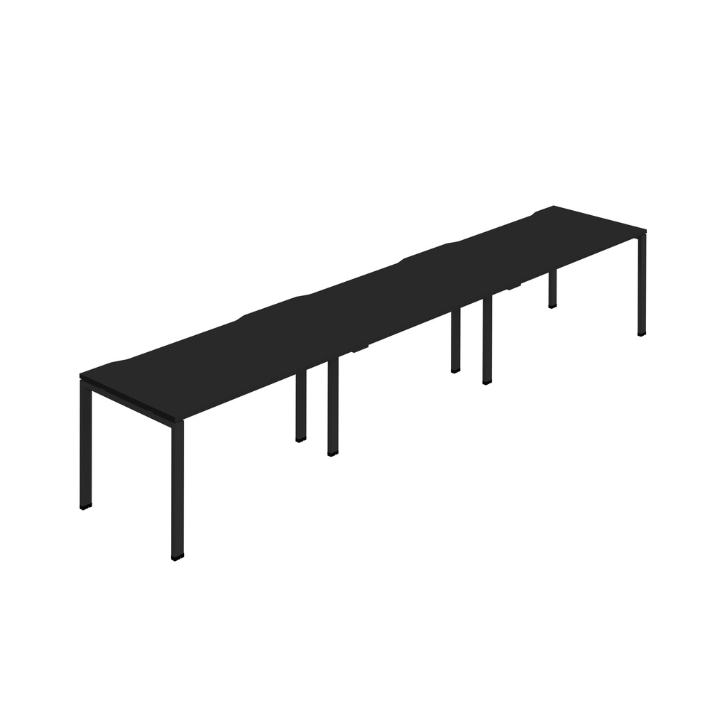 Synergy 3SP Bench Desk|1400X800mm|GoalPost|Black/Black