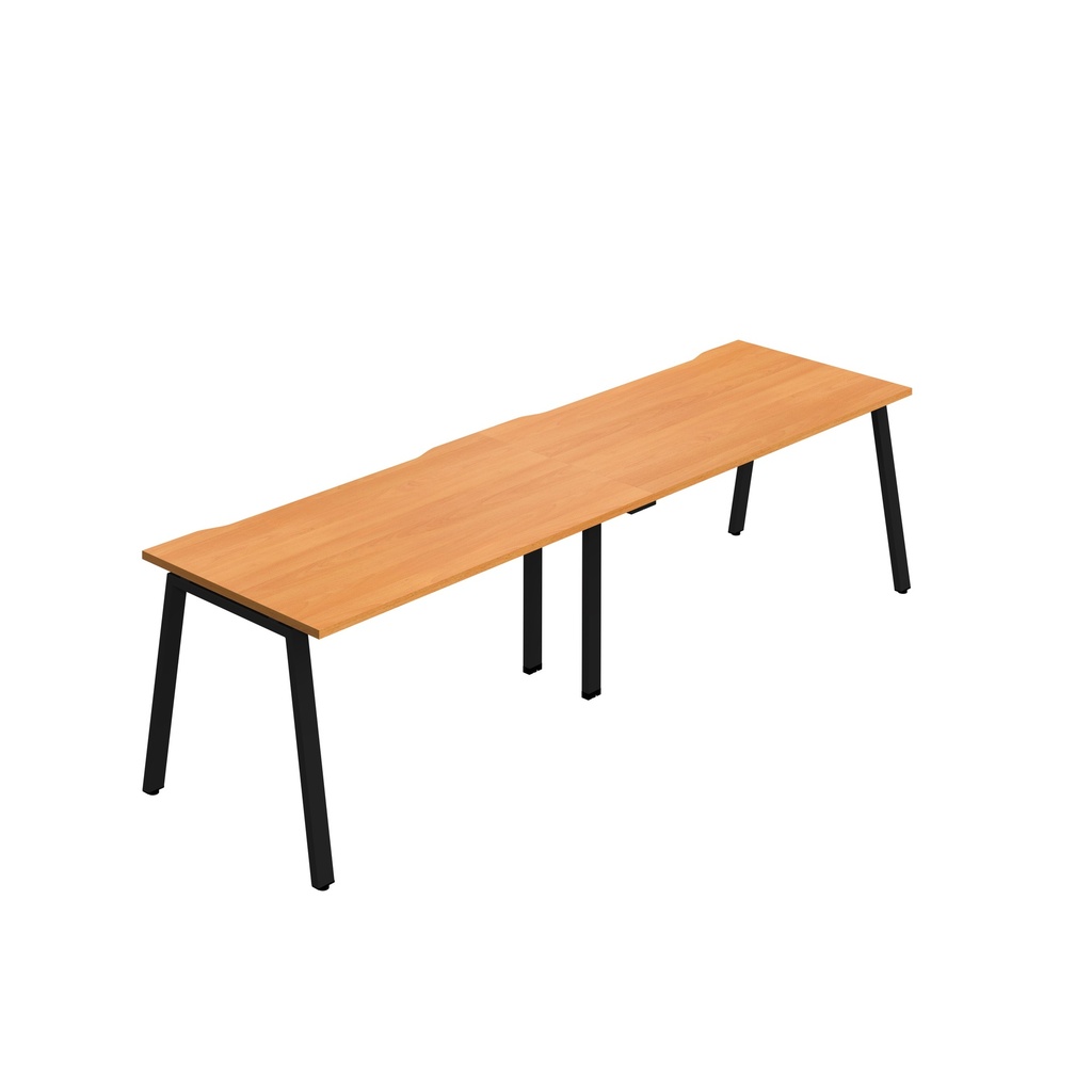 Synergy 2SP Bench Desk|1200X800mm|A-Frame|Beech/Black