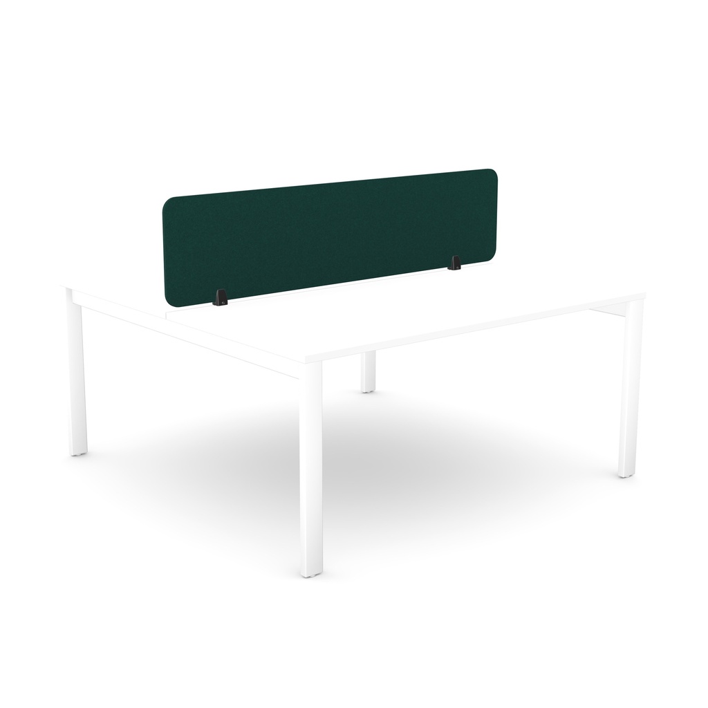 Desk Mounted Plain Straight Top PET Screen 2 radius corners | 1590 x 400 | Green