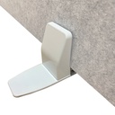 Surface Moveable Mount Desktop PET Clamps x 2 | White