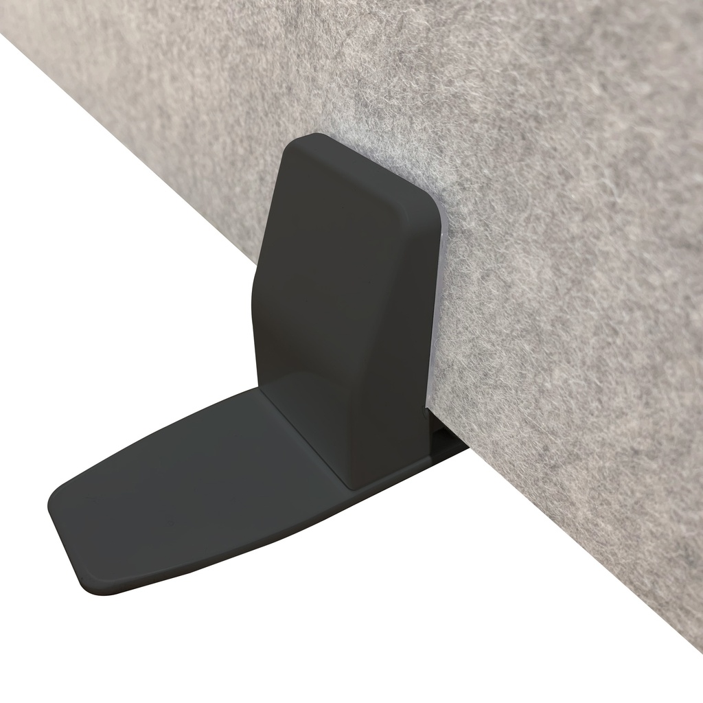 Surface Moveable Mount Desktop PET Clamps x 2 | Black
