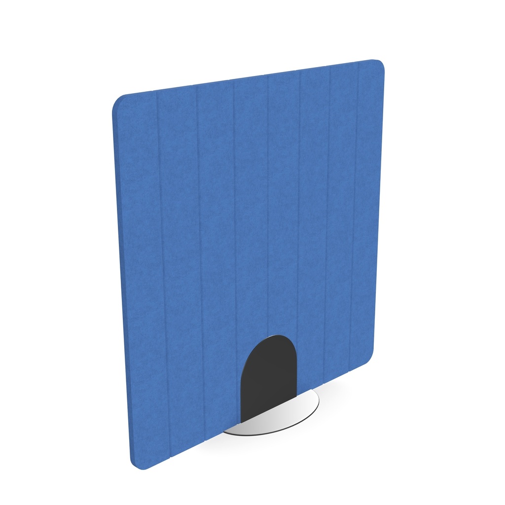 Freestanding 24mm screen V-groved 8 stripes I 1200w x 1200h I Blue