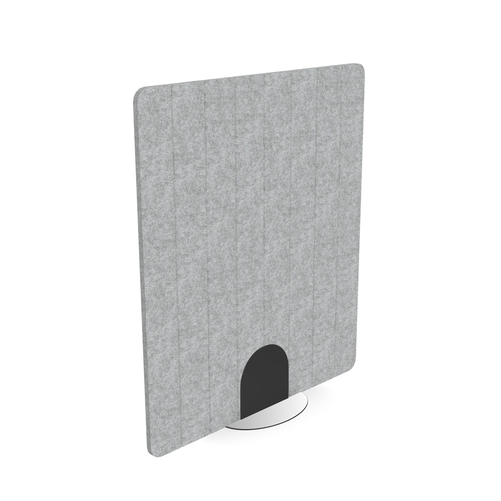 Freestanding 24mm screen V-groved 8 stripes I 1200w x 1400h I Grey