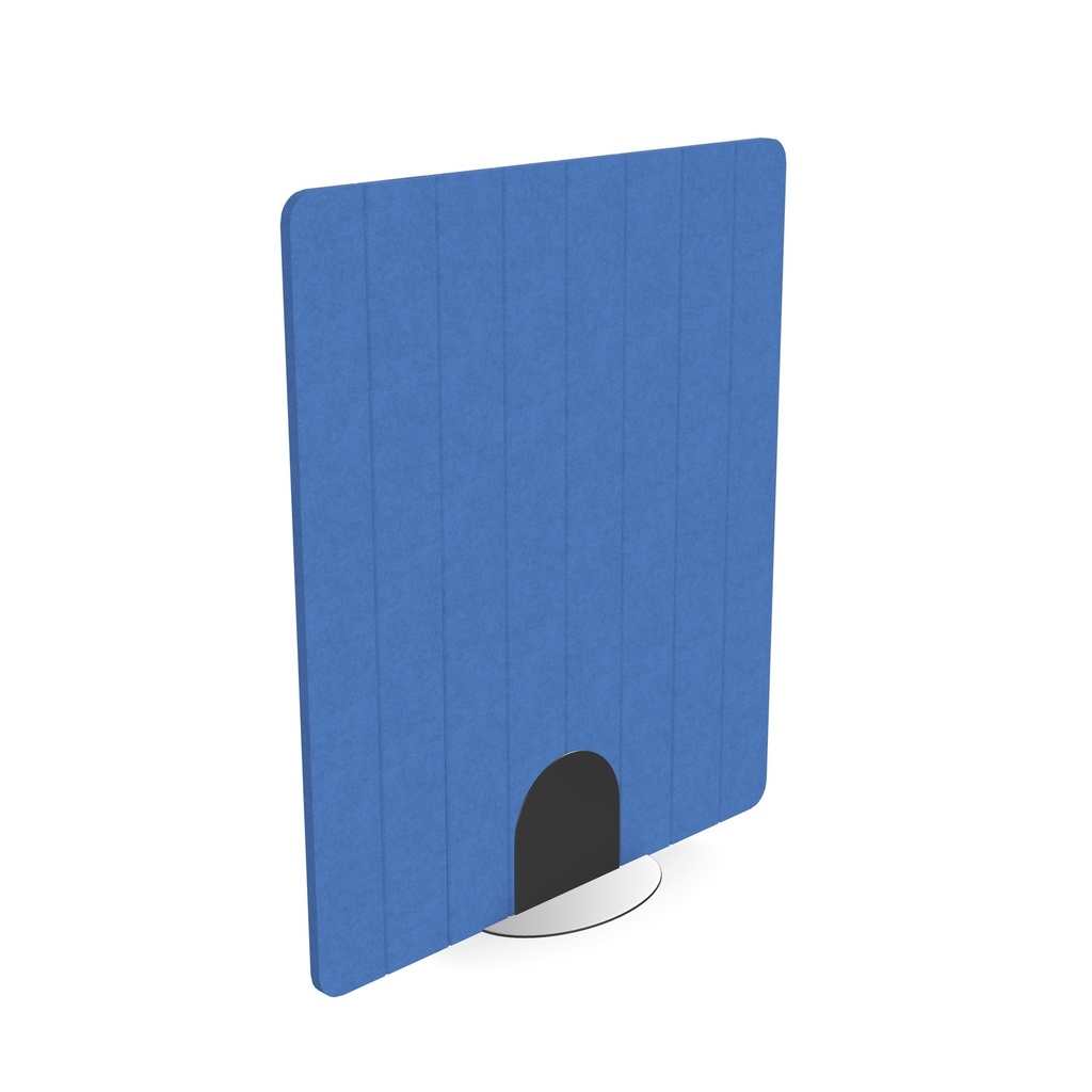 Freestanding 24mm screen V-groved 8 stripes I 1200w x 1400h I Blue