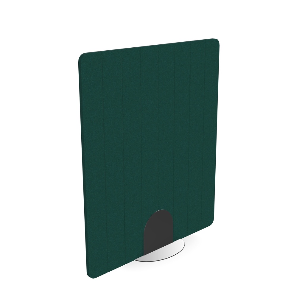 Freestanding 24mm screen V-groved 8 stripes I 1200w x 1400h I Green