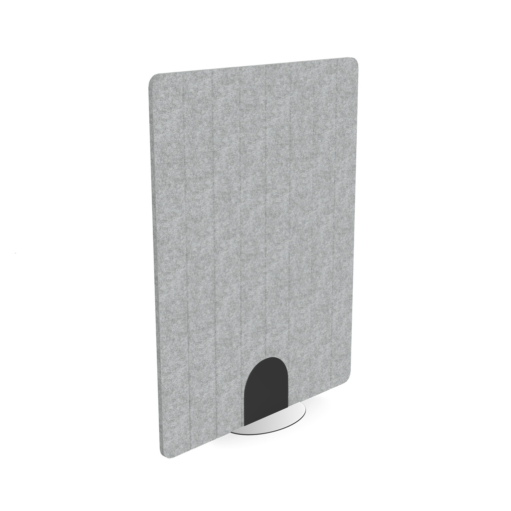 Freestanding 24mm screen V-groved 8 stripes I 1200w x 1600h I Grey