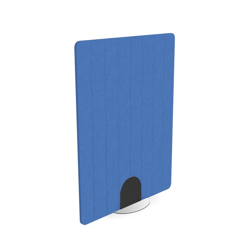 Freestanding 24mm screen V-groved 8 stripes I 1200w x 1600h I Blue