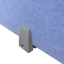 Under Mount Desk Screen Bracket Pair | Silver