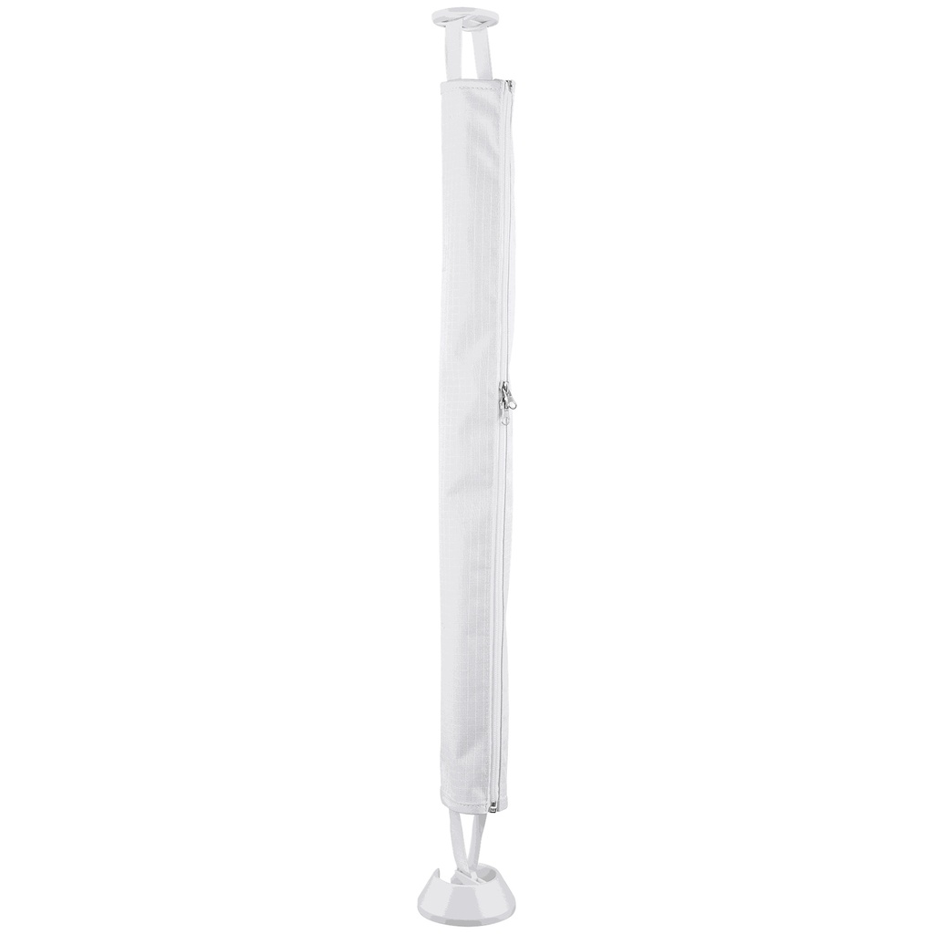 FABRIC CABLE SPINE WITH ZIP & WEIGHTED BASE WHITE 750H