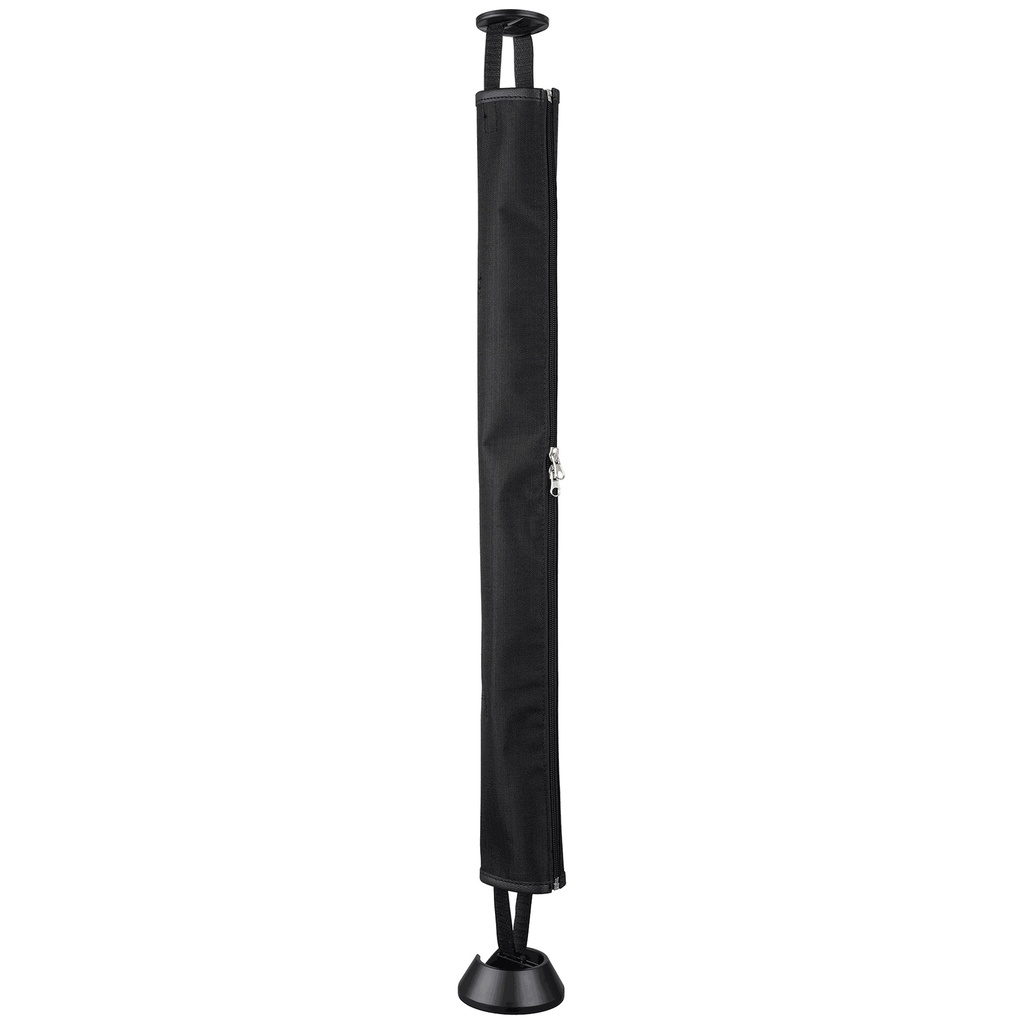 FABRIC CABLE SPINE WITH ZIP & WEIGHTED BASE BLACK 750H