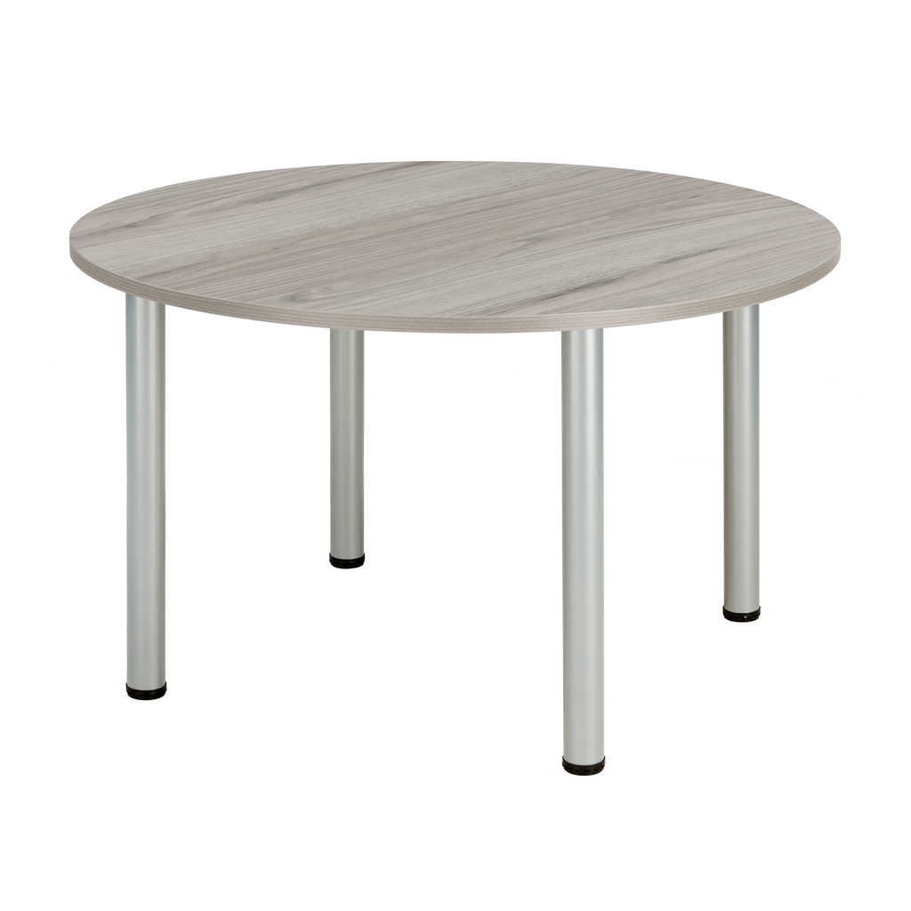 Core Pole Leg Round Meeting (Fsc) I 1200X1200 I  Alaskan Grey Oak