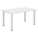 Core Pole Leg Rectangular Meeting (Fsc) I 1400x800 I  Arctic White