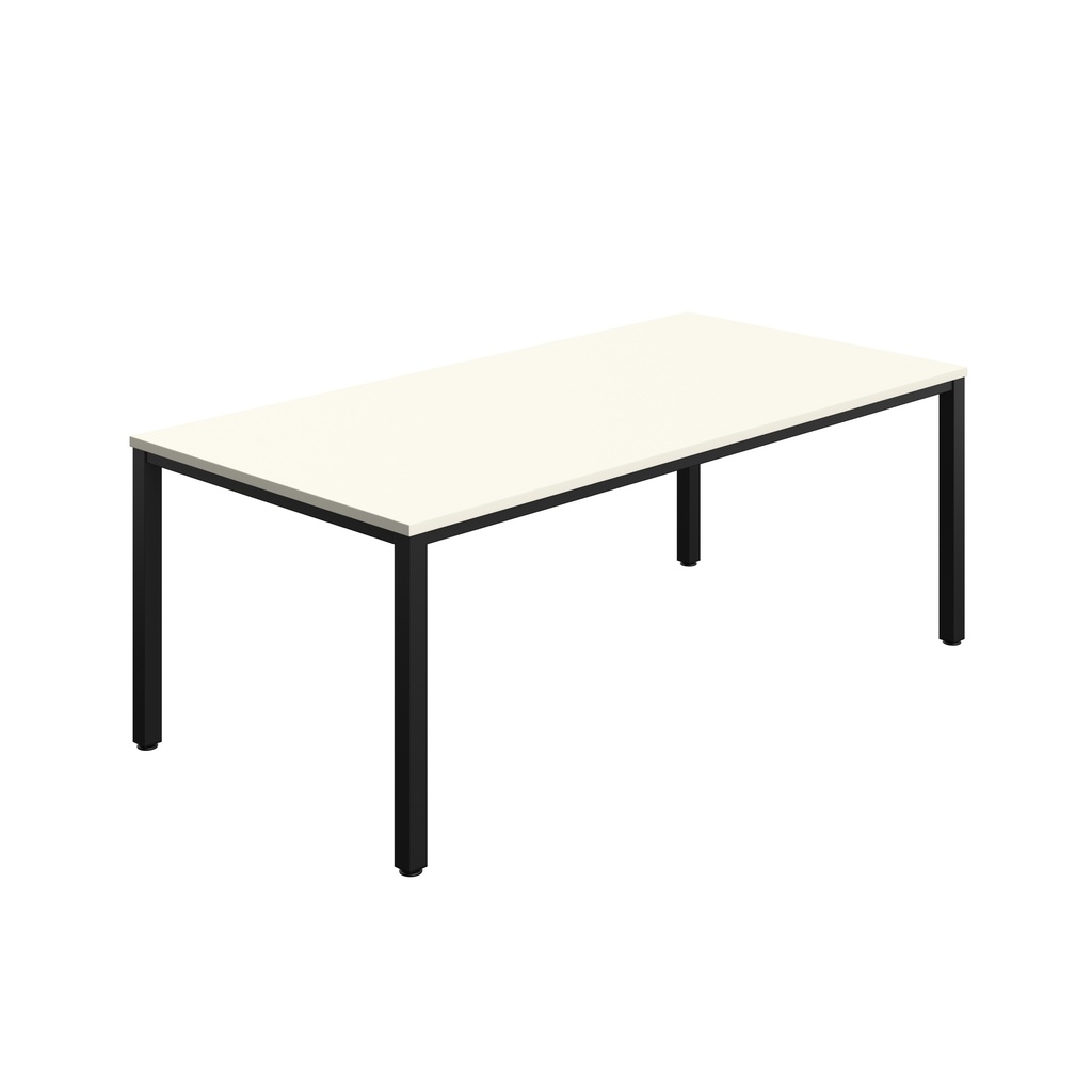 Fraction Infinity Square Meeting Table (FSC) I 2000 X 1000 I White/Black