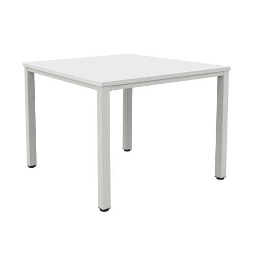 [ZFIMT1212WHSV] FRACTION INFINITY MEETING TABLE (White, Silver, 1200mm)