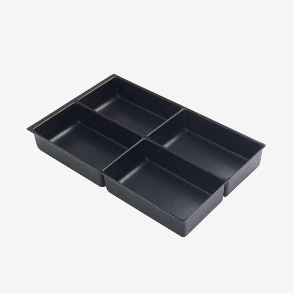 A4 4 Compartment Tray Single - Black