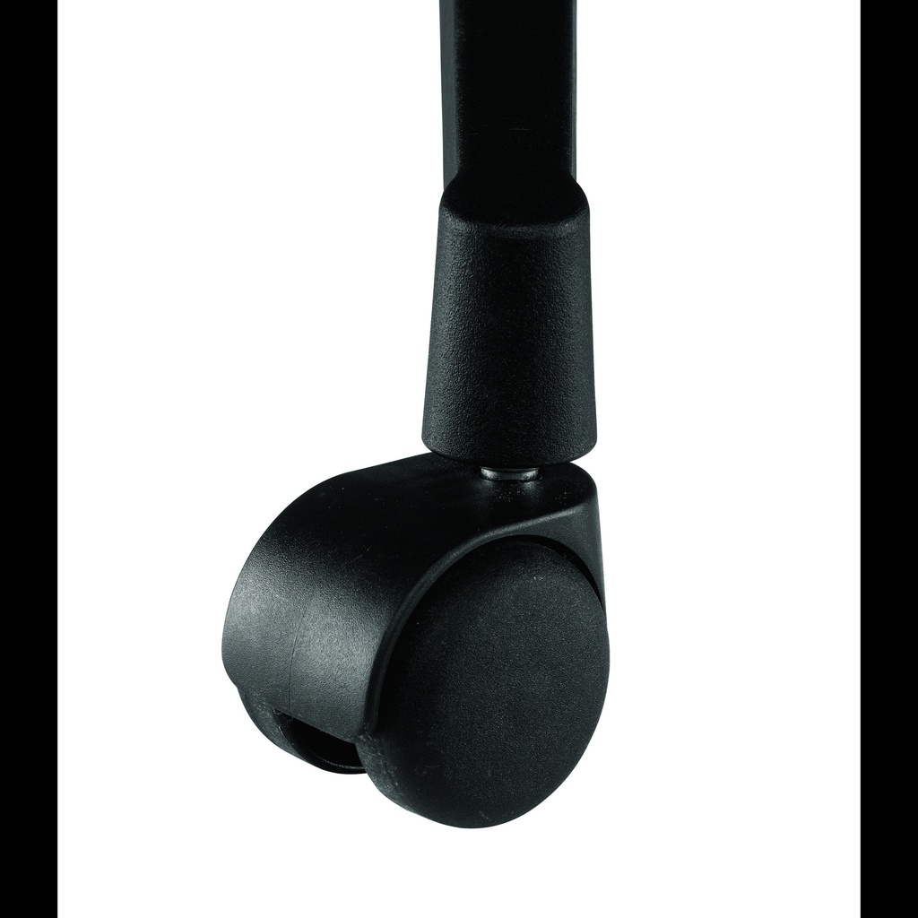Set of 5 Brake Loaded 11mm Castors - Black