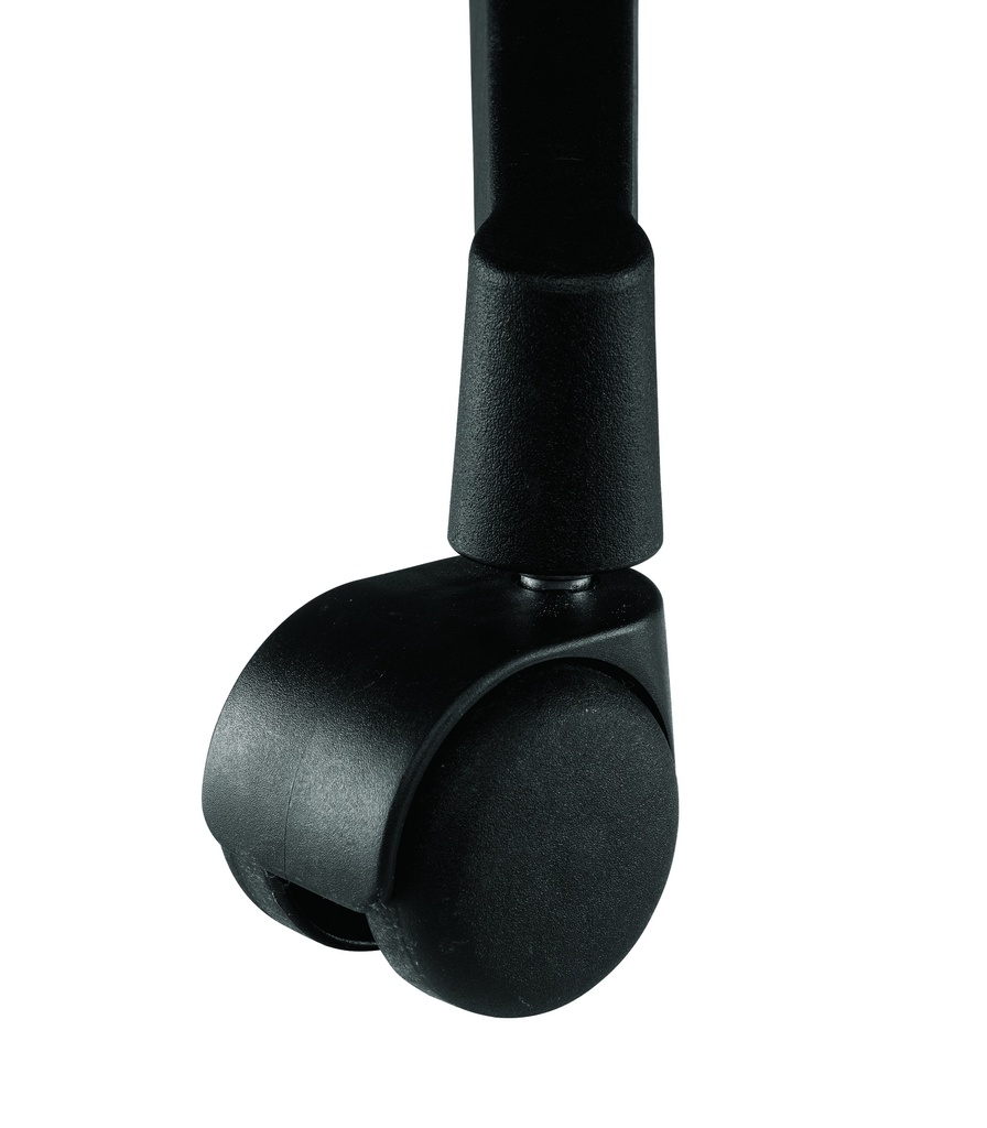 Single Brake Loaded 11mm Castors - Black