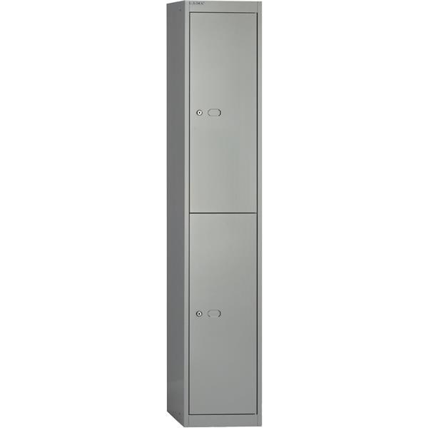 Bisley|2 Door|Steel|Locker|305X457X1802|Goose Grey