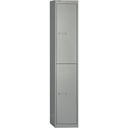 [BY09216] Bisley|2 Door|Steel|Locker|305X457X1802|Goose Grey