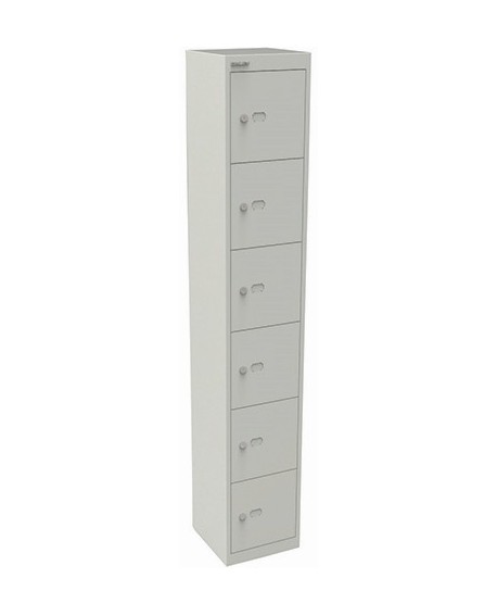 Bisley|6 Door|Steel|Locker|305X457X1802|Goose Grey