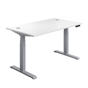 Economy Sit Stand Desk (FSC) | 1800 X 800 | White/Silver | 