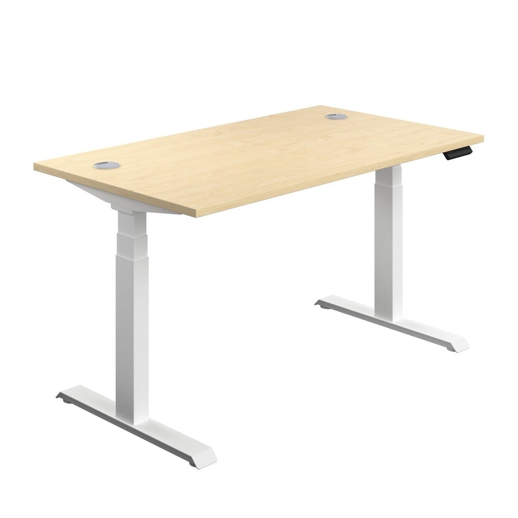 Economy Sit Stand Desk (FSC) | 1800 X 800 | Maple/White | 