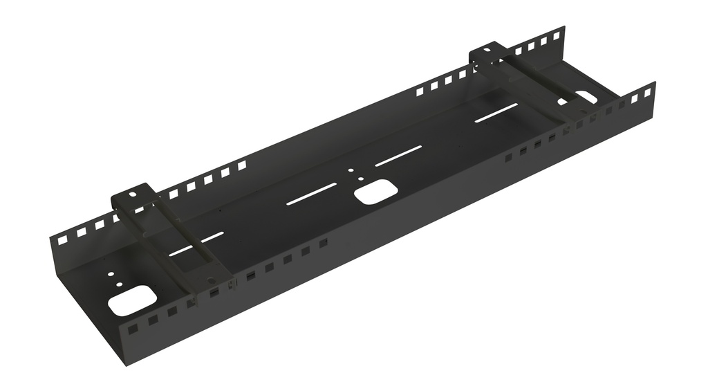 CB DOUBLE CABLE TRAY 1200-1500 BLACK INDIVIDUALLLY PACKED