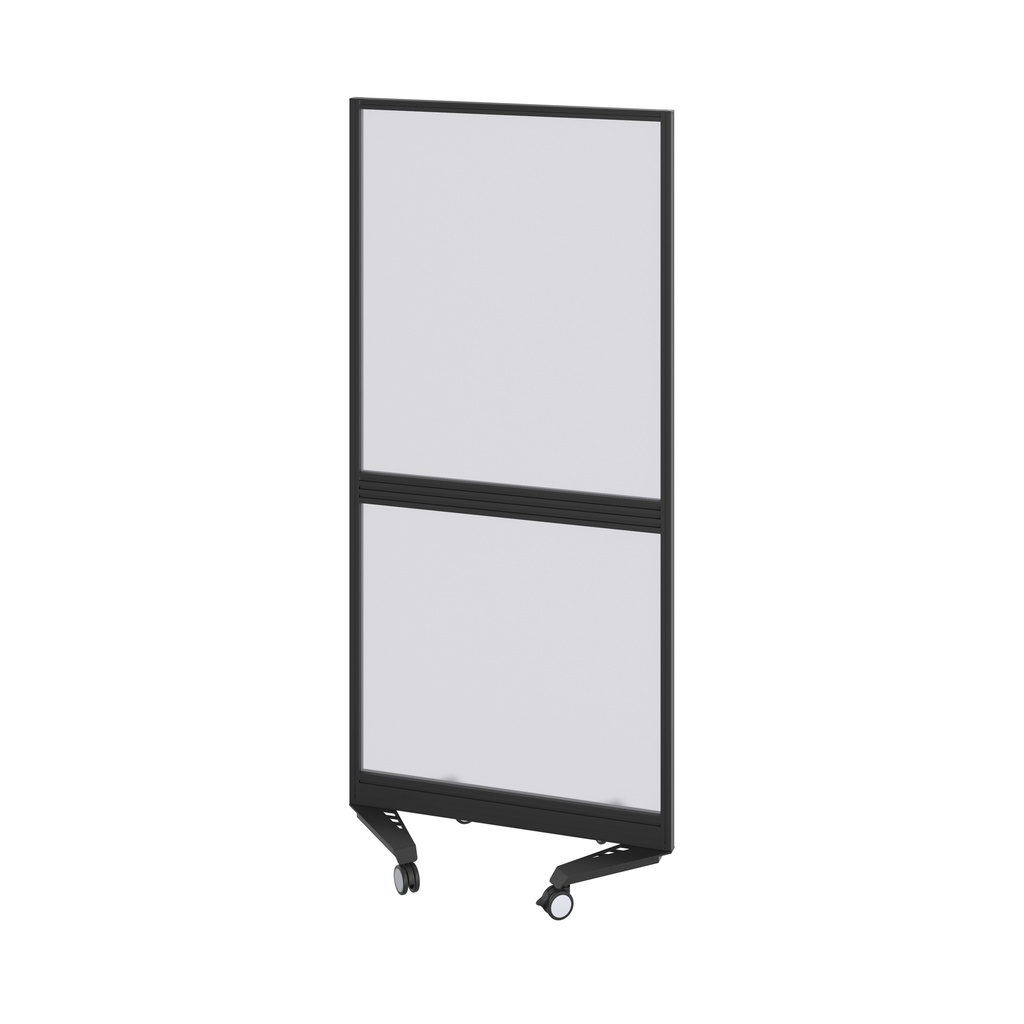Mobile Type 4 Fully Glazed Screen Black Frame  - 800W X 1800H Band 1