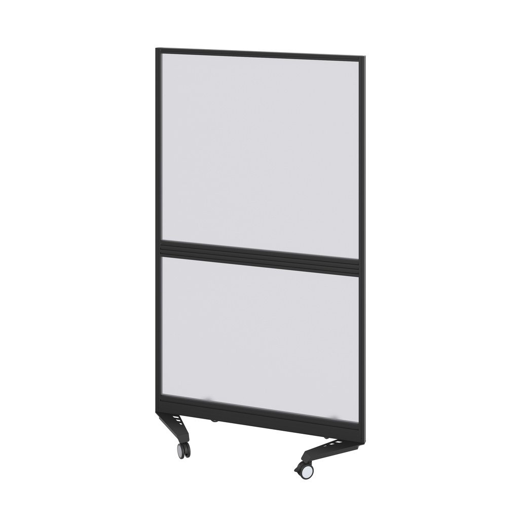 Mobile Type 4 Fully Glazed Screen Black Frame  - 1000W X 1800H Band 1