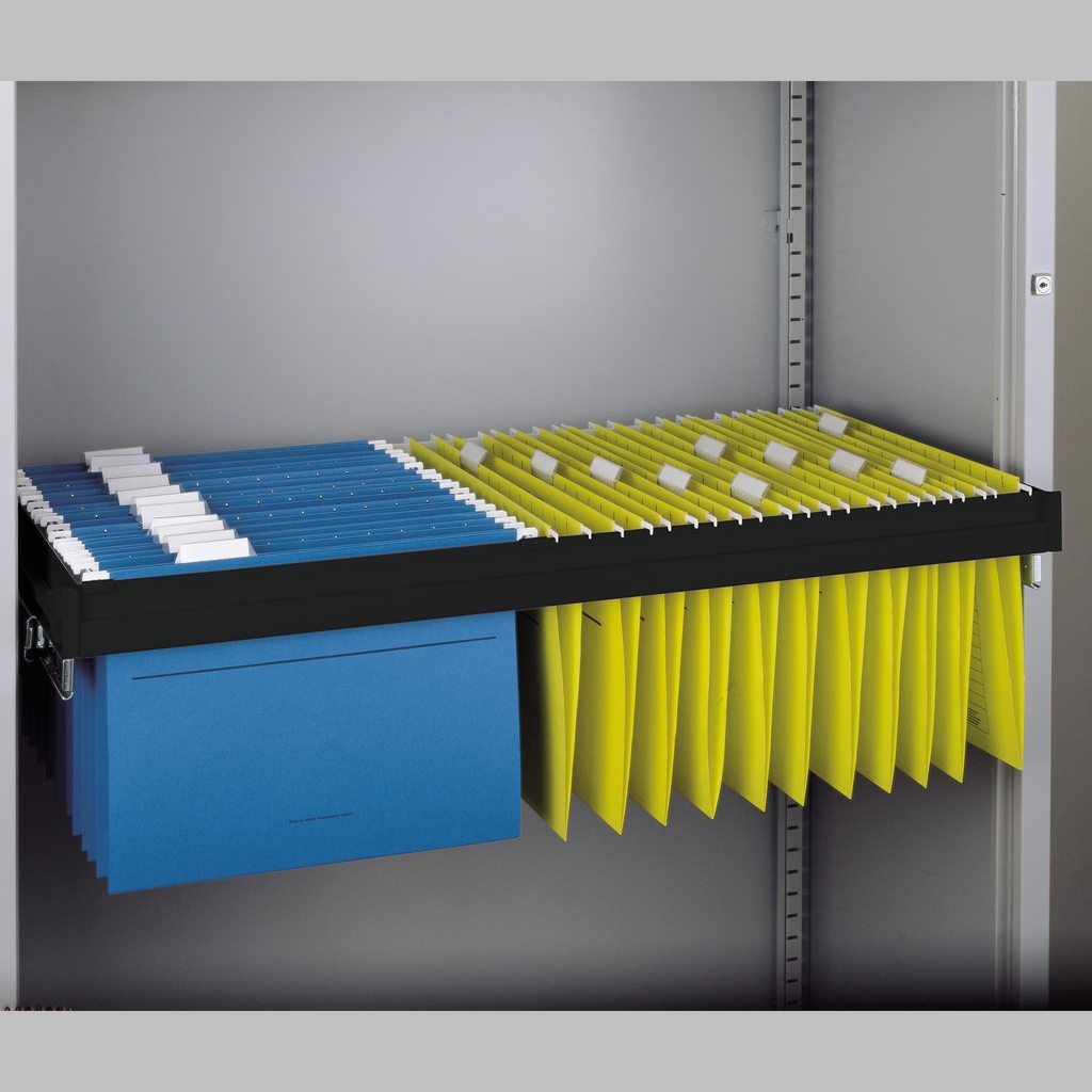 Bisley Essentials Roll Out Suspension Filing Frame I 914Mm Wide Cupboard I 1000Mm (W) Tambour I Black