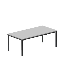 [T-TABLE-1246GR] T-Table Flat Pack Table|1200X600X460| Grey/Black