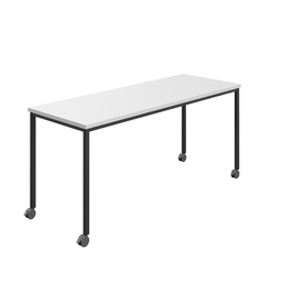 [T-MOBILE-1680BKWHT] Titan Mobile Rectangular Table (FSC) | 1600 X 800 | Black/White