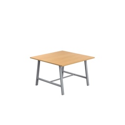 [T-LOW-M-1210SVB] Titan Low Maker Rectangular Table (FSC) | 1200 X 1000 | Silver/Ellmau Beech