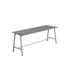 [T-HIGH-M-1510SVANT] Titan High Maker Rectangular Table (FSC) | 1500 X 1000 | Silver/Anthracite