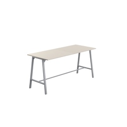 [T-HIGH-M-1210SVGRY] Titan High Maker Rectangular Table (FSC) | 1200 X 1000 | Silver/Grey