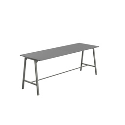 [T-HIGH-M-1510ANTANT] Titan High Maker Rectangular Table (FSC) | 1500 X 1000 | Anthracite/Anthracite