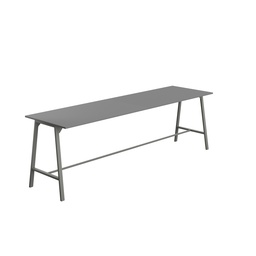 [T-HIGH-M-1810ANTANT] Titan High Maker Rectangular Table (FSC) | 1800 X 1000 | Anthracite/Anthracite