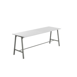 [T-HIGH-M-1510ANTWHT] Titan High Maker Rectangular Table (FSC) | 1500 X 1000 | Anthracite/White