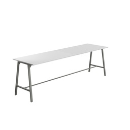 [T-HIGH-M-1810ANTWHT] Titan High Maker Rectangular Table (FSC) | 1800 X 1000 | Anthracite/White