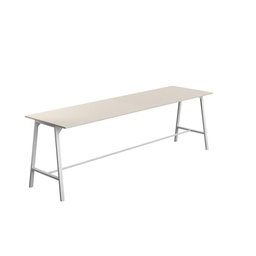 [T-HIGH-M-1810WHTGRY] Titan High Maker Rectangular Table (FSC) | 1800 X 1000 | White/Grey