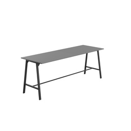[T-HIGH-M-1510BKANT] Titan High Maker Rectangular Table (FSC) | 1500 X 1000 | Black/Anthracite