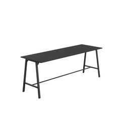 [T-HIGH-M-1510BKBK] Titan High Maker Rectangular Table (FSC) | 1500 X 1000 | Black/Black