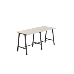 [T-HIGH-M-1210BKGRY] Titan High Maker Rectangular Table (FSC) | 1200 X 1000 | Black/Grey